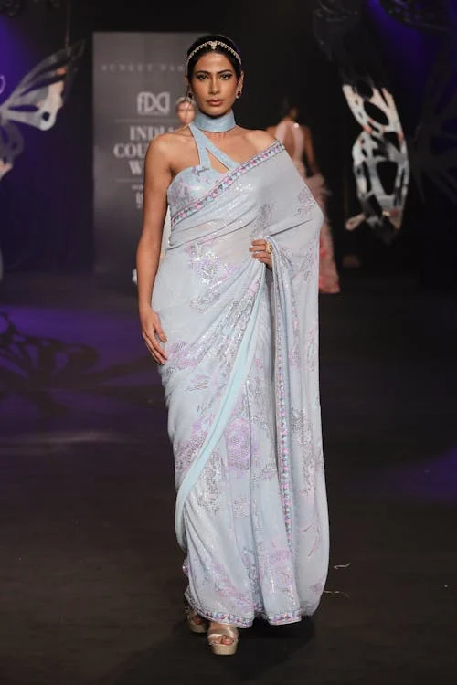 Sarees with Embellishments: From Zardozi to Sequin Work