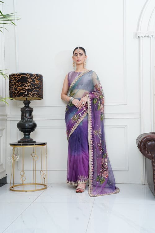 Sarees with Nature-Inspired Prints